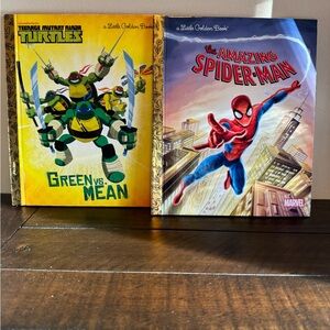Little Golden Book Set: Teenage Mutant Ninja Turtles & Spider-Man
